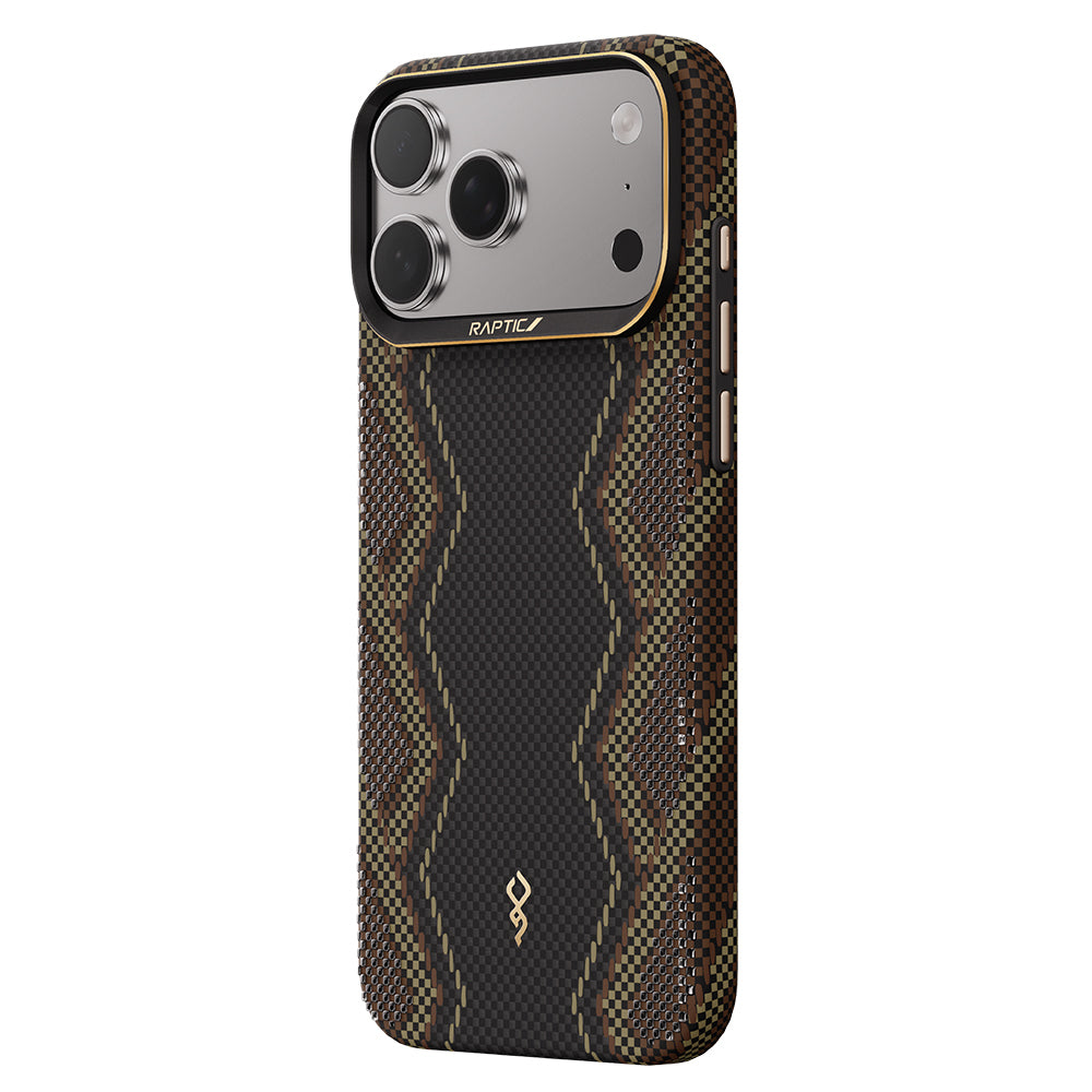 Apple iPhone 17 Pro Max Kılıf M-safe Şarj Özellikli Raptic Aramid Skin Scepter Serisi Kapak
