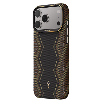Apple iPhone 17 Pro Max Kılıf M-safe Şarj Özellikli Raptic Aramid Skin Scepter Serisi Kapak