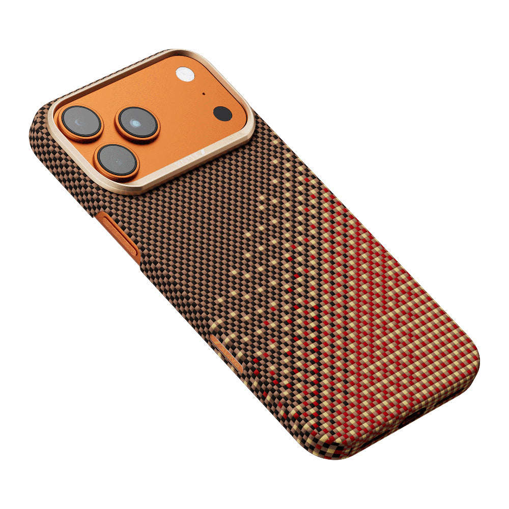 Apple iPhone 17 Pro Max Kılıf M-safe Şarj Özellikli Raptic Aramid Skin Serenity Serisi Kapak