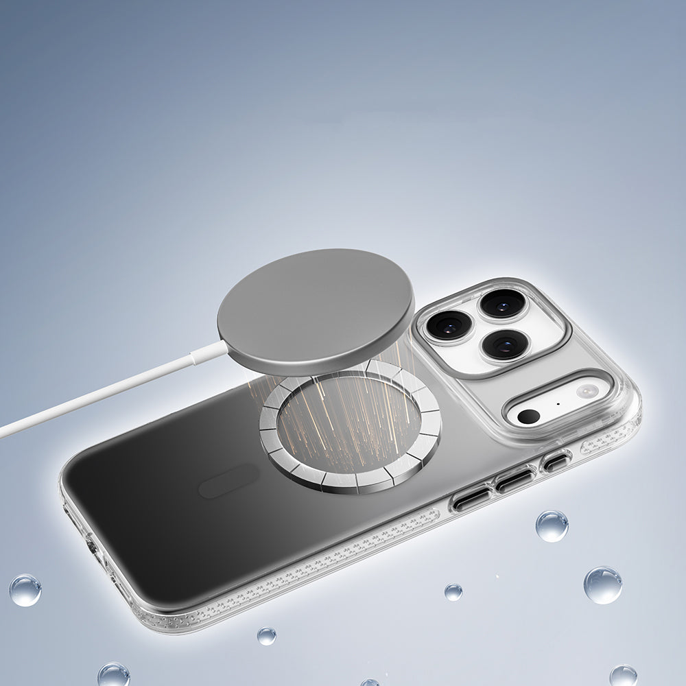 iPhone 17 Pro Max Kılıf M-safe Şarj Özellikli Sararmaya Karşı Dayanıklı Mutural Icesense Serisi Kapak