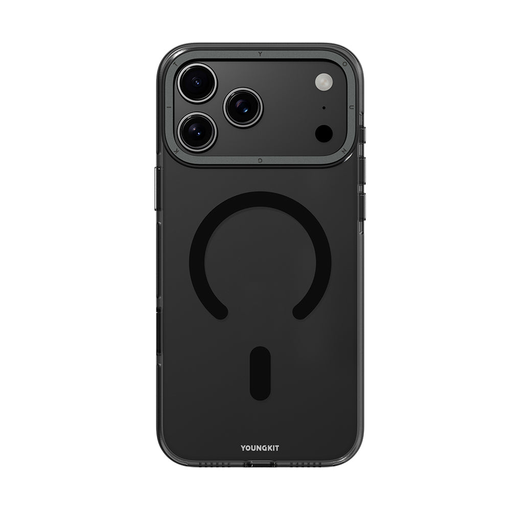 iPhone 17 Pro Max Kılıf M-safe Şarj Özellikli Şeffaf Youngkit Crystal Shield Serisi Kapak