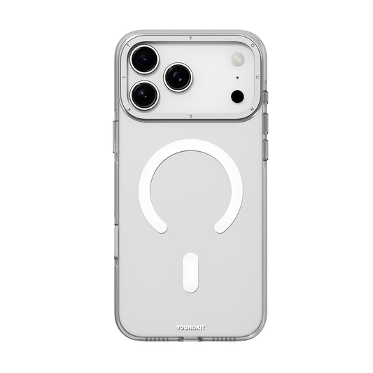 iPhone 17 Pro Max Kılıf M-safe Şarj Özellikli Şeffaf Youngkit Crystal Shield Serisi Kapak