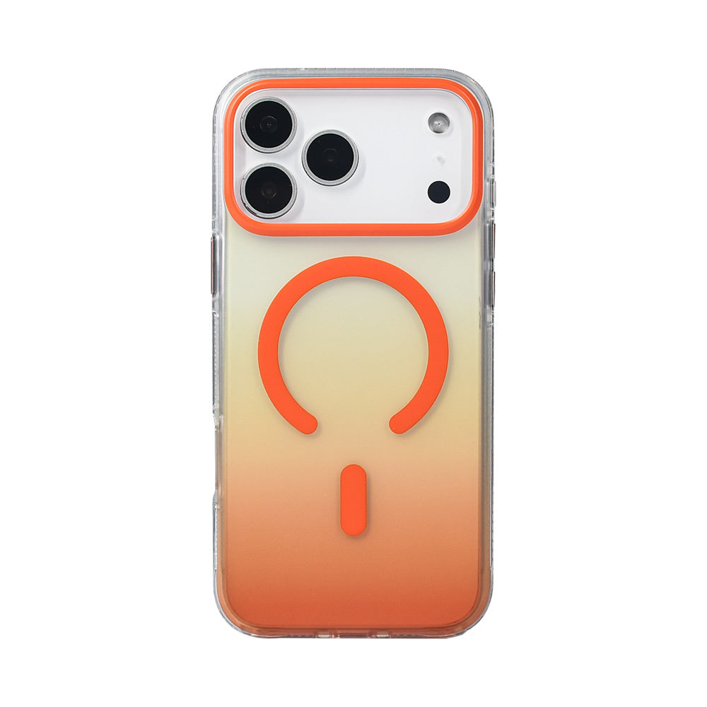 Apple iPhone 17 Pro Max Kılıf M-safe Şarj Özellikli Transparan Renk Geçişli Zore Toros Kapak