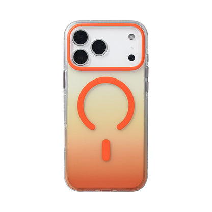 Apple iPhone 17 Pro Max Kılıf M-safe Şarj Özellikli Transparan Renk Geçişli Zore Toros Kapak