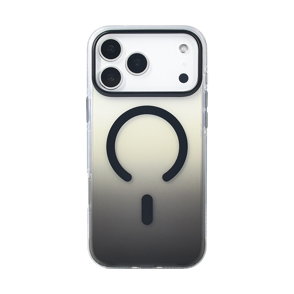 Apple iPhone 17 Pro Max Kılıf M-safe Şarj Özellikli Transparan Renk Geçişli Zore Toros Kapak
