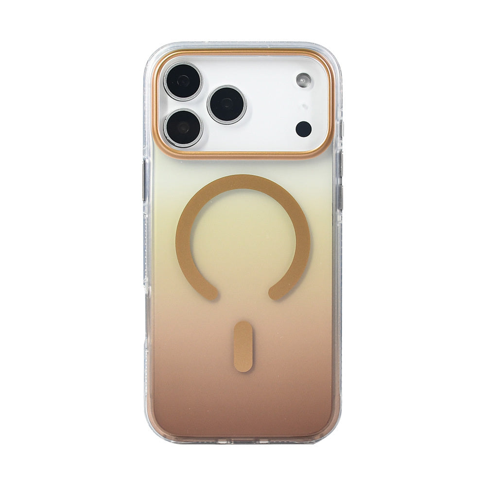 Apple iPhone 17 Pro Max Kılıf M-safe Şarj Özellikli Transparan Renk Geçişli Zore Toros Kapak