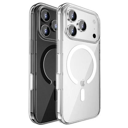 iPhone 17 Pro Max Kılıf M-safe Şarj Özellikli Transparan Sert PC Wlons Pita Kapak