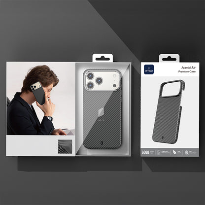 iPhone 17 Pro Max Kılıf M-safe Şarj Özellikli Wiwu DCC-206 Aramid Air Kapak