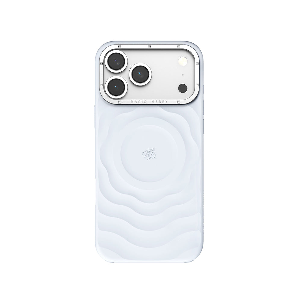 Apple iPhone 17 Pro Max Kılıf M-safe Şarj Özellikli Wiwu Magic Merry Blossom Drift Serisi Kapak