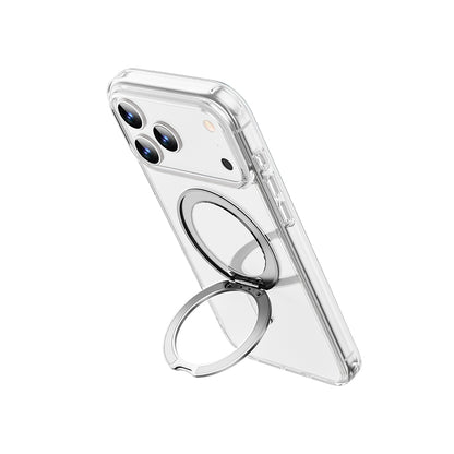 iPhone 17 Pro Max Kılıf M-safe Şarj Özellikli  Wiwu MCC-201 iShield Ultra Serisi Standlı Crystal Sert PC Kapak