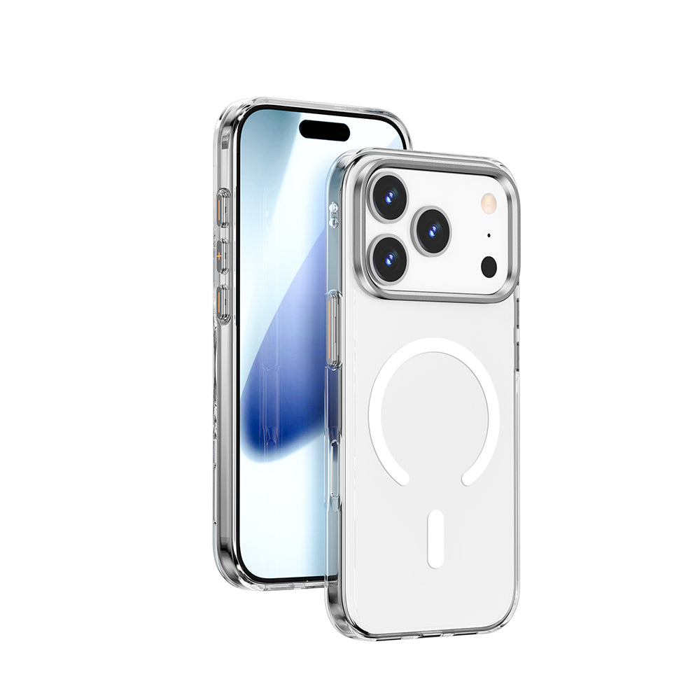 iPhone 17 Pro Max Kılıf M-safe Şarj Özellikli Wiwu YXK-208 Invisible Ultra Sert PC Kapak