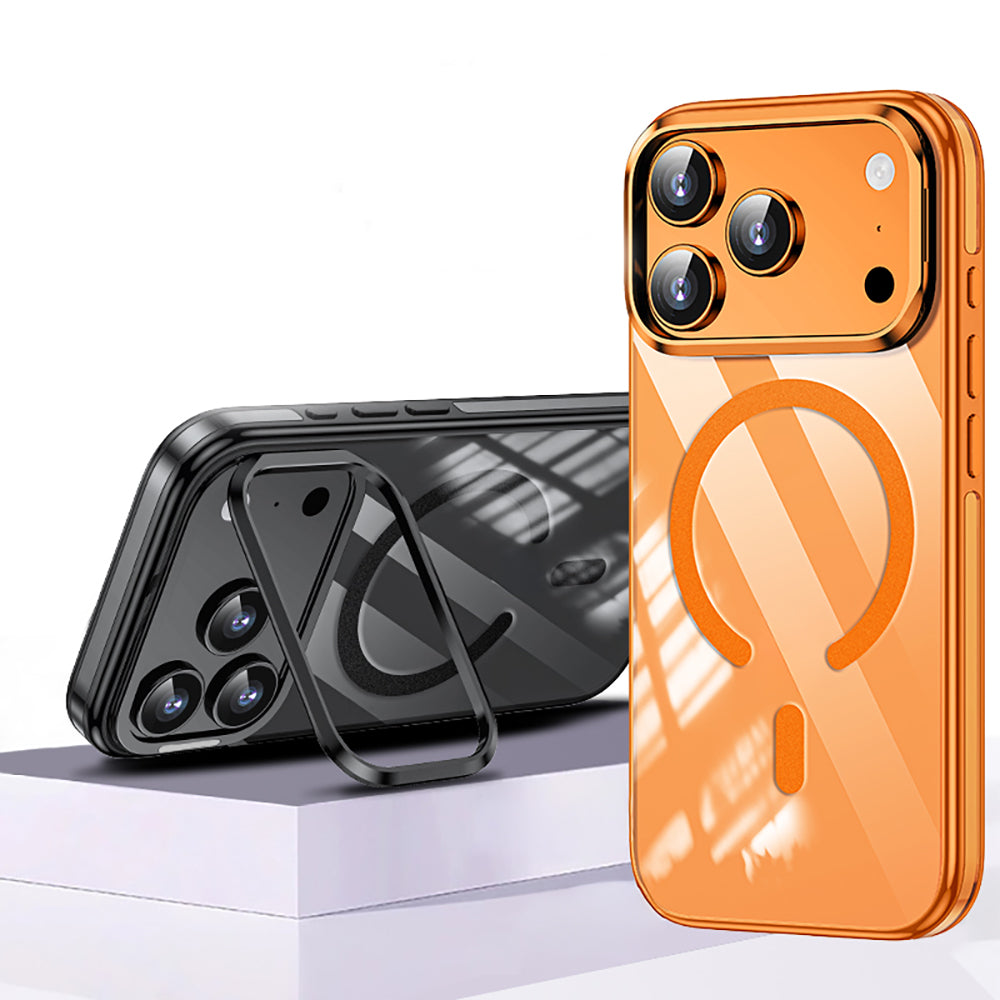 iPhone 17 Pro Max Kılıf M-safe Şarj Özellikli Wlons Standlı Efsane Kapak