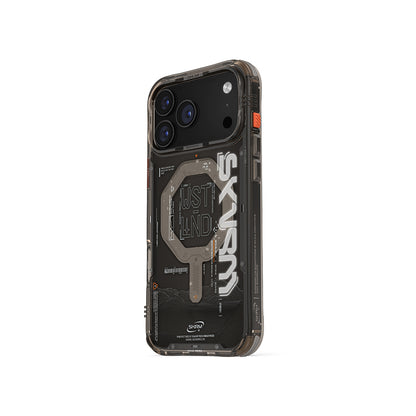 iPhone 17 Pro Max Kılıf M-safe Şarj Özellikli Yazı Desenli Airbag Tasarımlı Skinarma Sonix Kapak