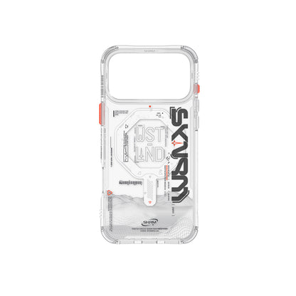 iPhone 17 Pro Max Kılıf M-safe Şarj Özellikli Yazı Desenli Airbag Tasarımlı Skinarma Sonix Kapak