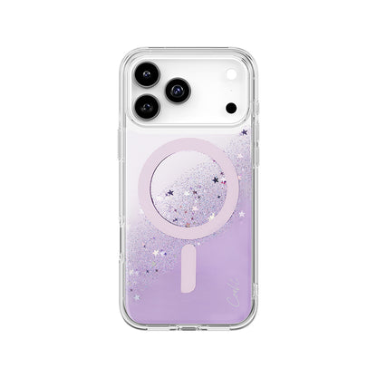 iPhone 17 Pro Max Kılıf M-safe Şarj Özellikli Yıldız Simli Arka Yüzey Coehl Lyra Kapak