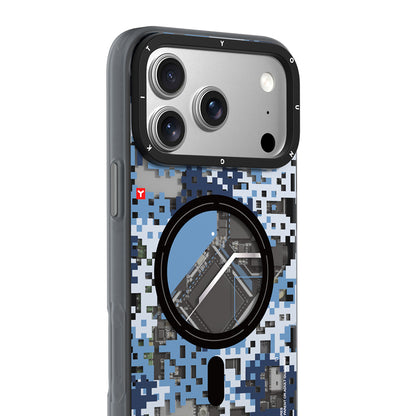 iPhone 17 Pro Max Kılıf M-Safe Şarj Özellikli Youngkit Camouflage Sykell Serisi Kapak