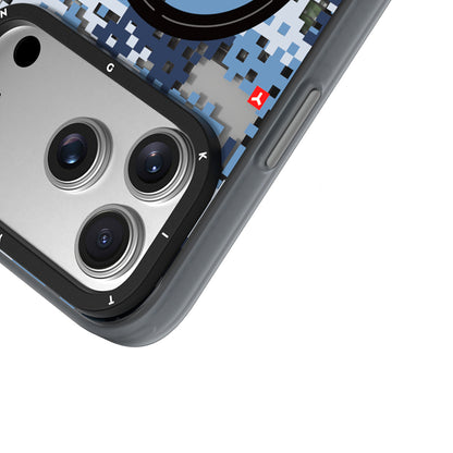 iPhone 17 Pro Max Kılıf M-Safe Şarj Özellikli Youngkit Camouflage Sykell Serisi Kapak