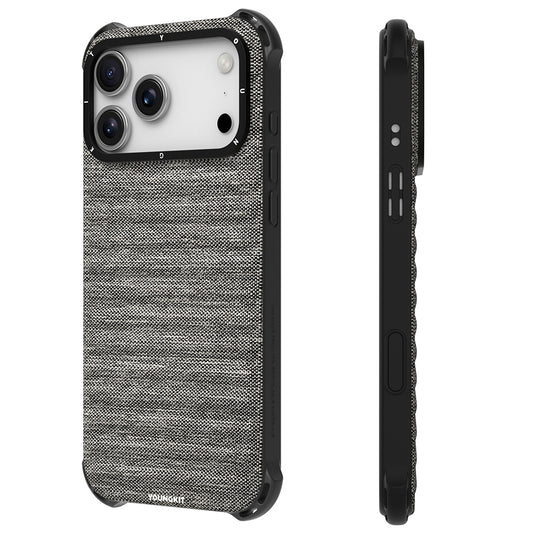 iPhone 17 Pro Max Kılıf M-safe Şarj Özellikli Youngkit Canvas Serisi Kapak