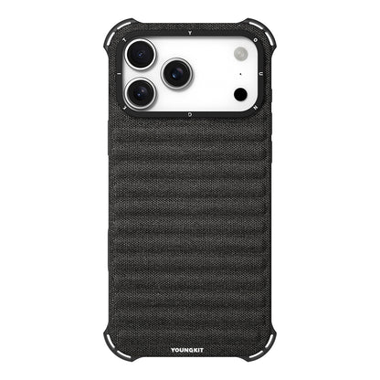 iPhone 17 Pro Max Kılıf M-safe Şarj Özellikli Youngkit Canvas Serisi Kapak
