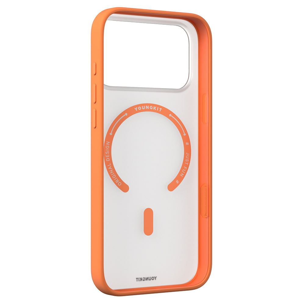 iPhone 17 Pro Max Kılıf M-safe Şarj Özellikli Youngkit Clear Serisi Kapak