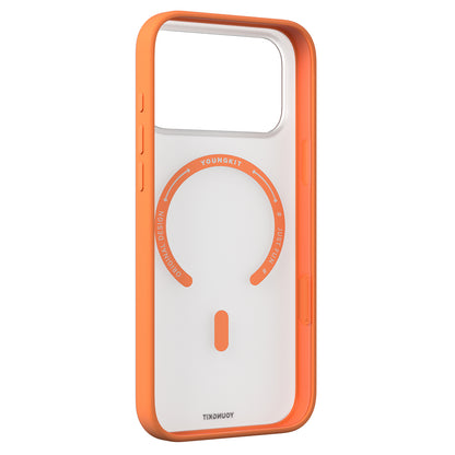 iPhone 17 Pro Max Kılıf M-safe Şarj Özellikli Youngkit Clear Serisi Kapak