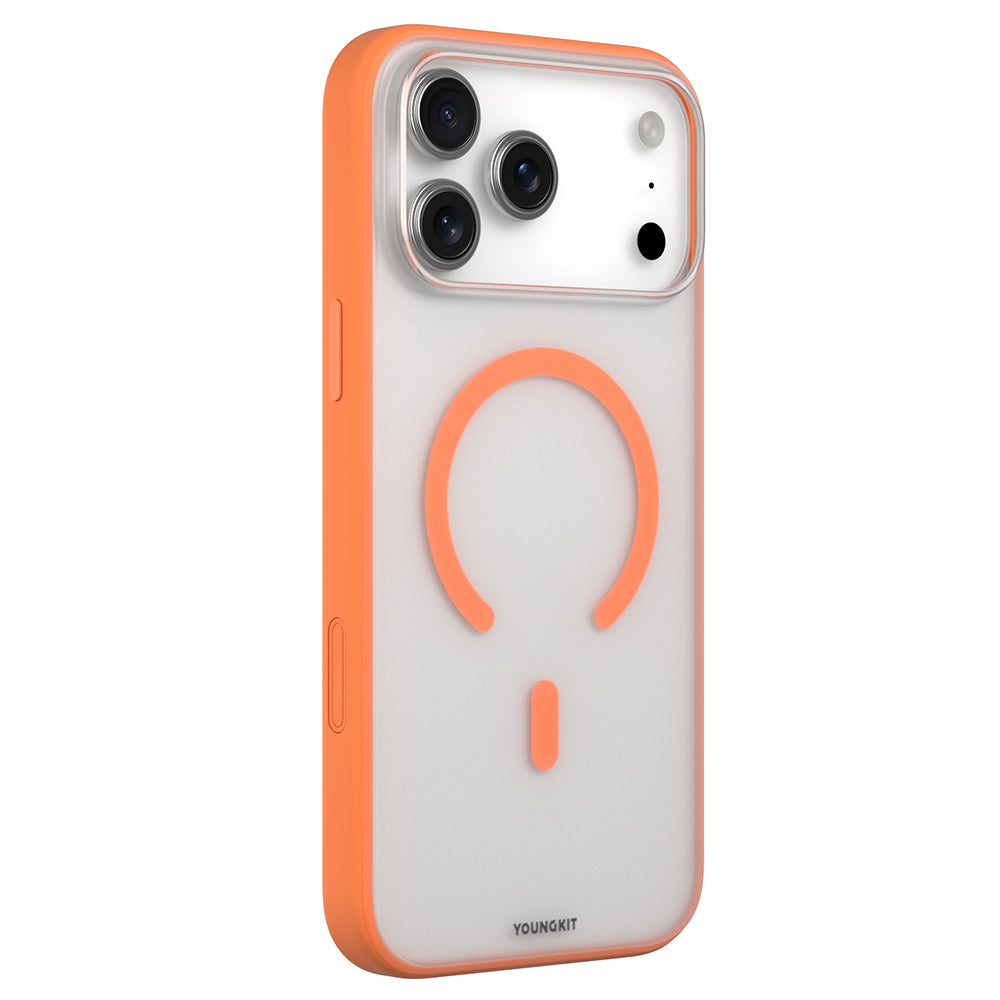 iPhone 17 Pro Max Kılıf M-safe Şarj Özellikli Youngkit Clear Serisi Kapak