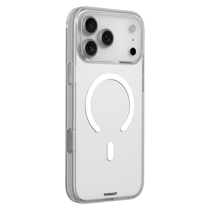 iPhone 17 Pro Max Kılıf M-safe Şarj Özellikli Youngkit Clear Serisi Kapak
