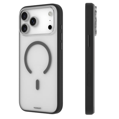 iPhone 17 Pro Max Kılıf M-safe Şarj Özellikli Youngkit Clear Serisi Kapak