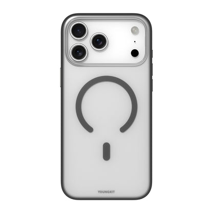 iPhone 17 Pro Max Kılıf M-safe Şarj Özellikli Youngkit Clear Serisi Kapak