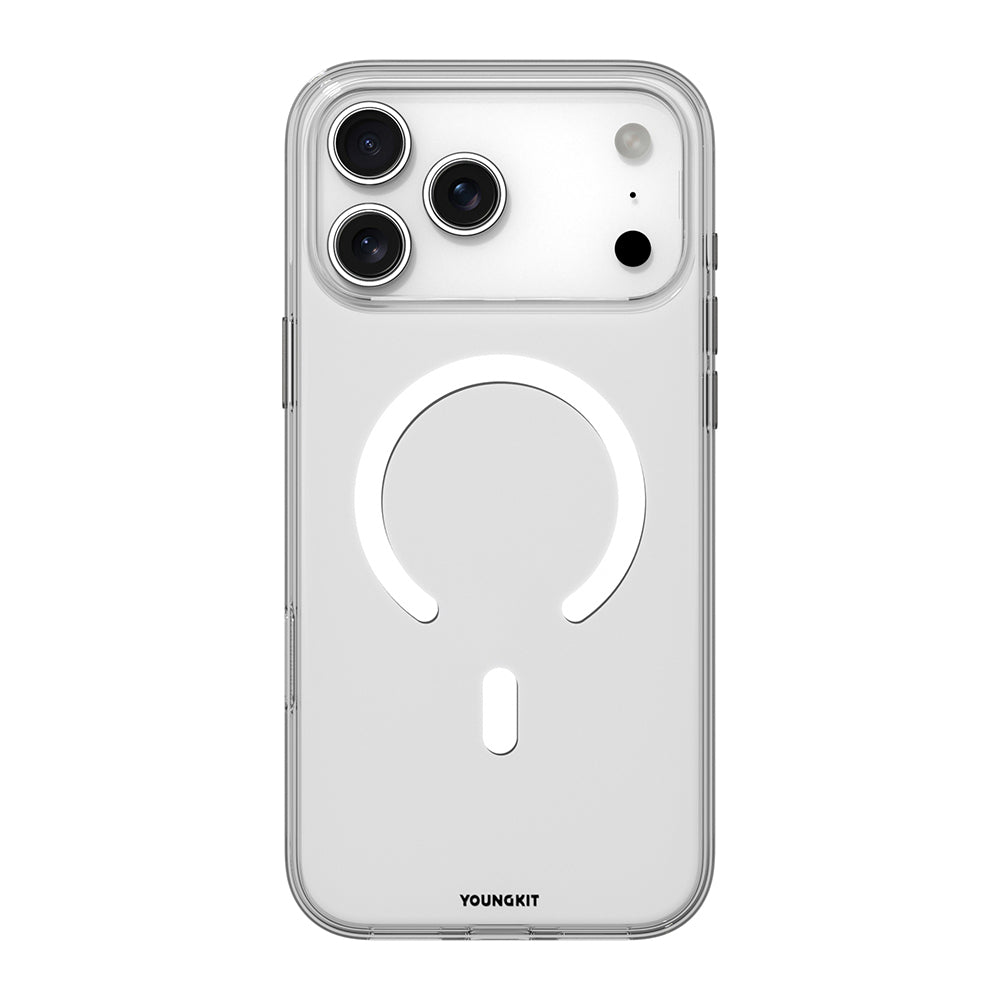 iPhone 17 Pro Max Kılıf M-safe Şarj Özellikli Youngkit Clear Serisi Kapak