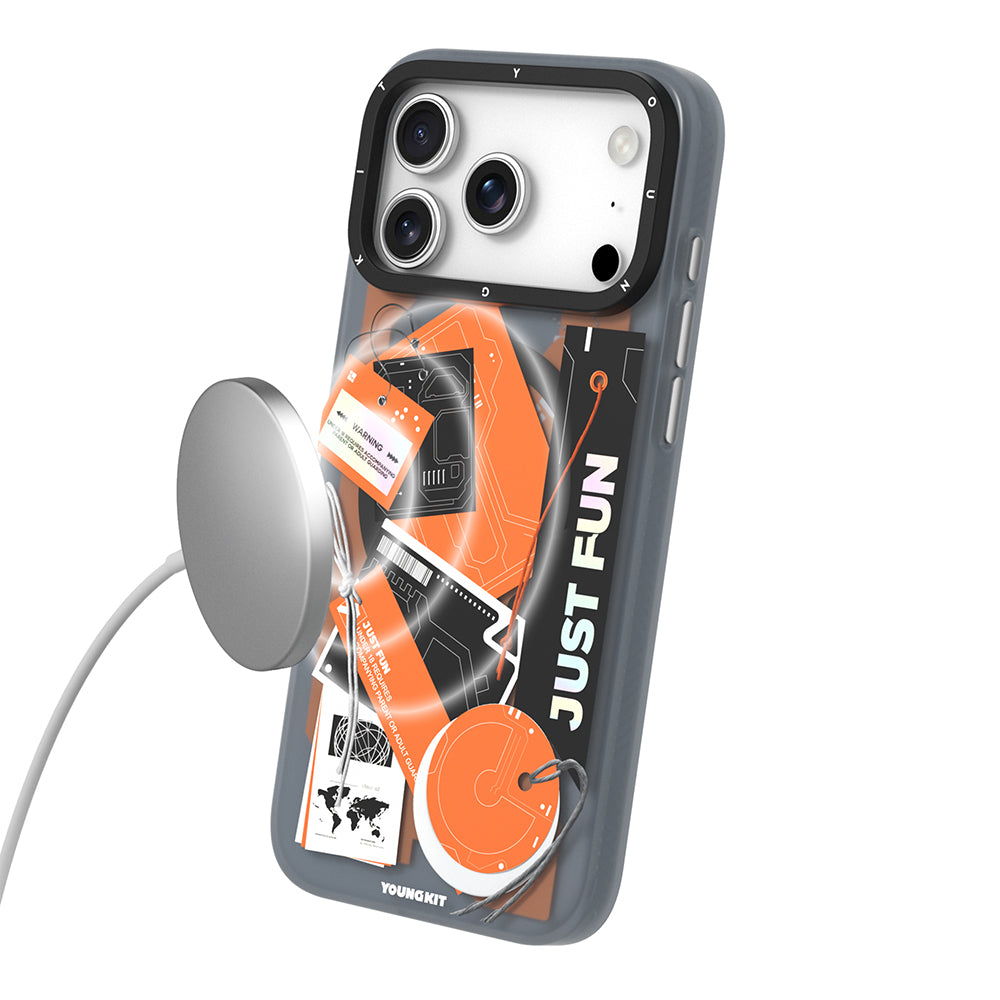 iPhone 17 Pro Max Kılıf M-Safe Şarj Özellikli Youngkit Different Dimension Serisi Kapak