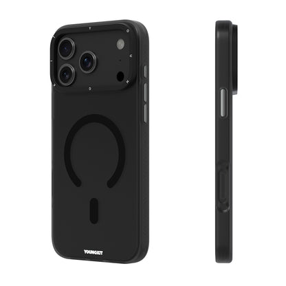iPhone 17 Pro Max Kılıf M-safe Şarj Özellikli Youngkit Hidden Sand Serisi Kapak