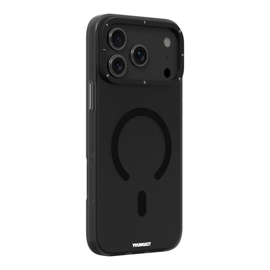 iPhone 17 Pro Max Kılıf M-safe Şarj Özellikli Youngkit Hidden Sand Serisi Kapak