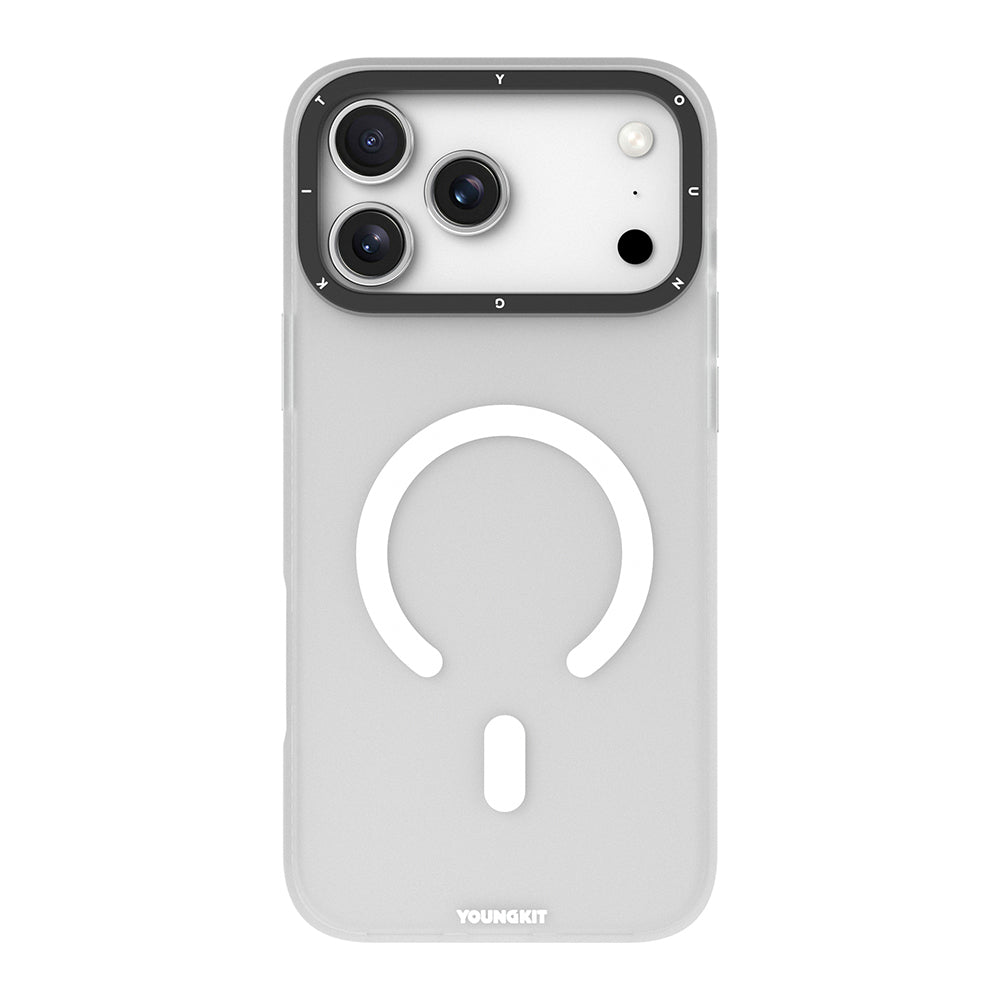 iPhone 17 Pro Max Kılıf M-safe Şarj Özellikli Youngkit Hidden Sand Serisi Kapak