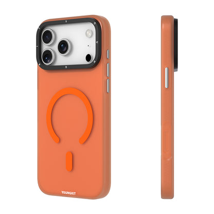 iPhone 17 Pro Max Kılıf M-safe Şarj Özellikli Youngkit Hidden Sand Serisi Kapak