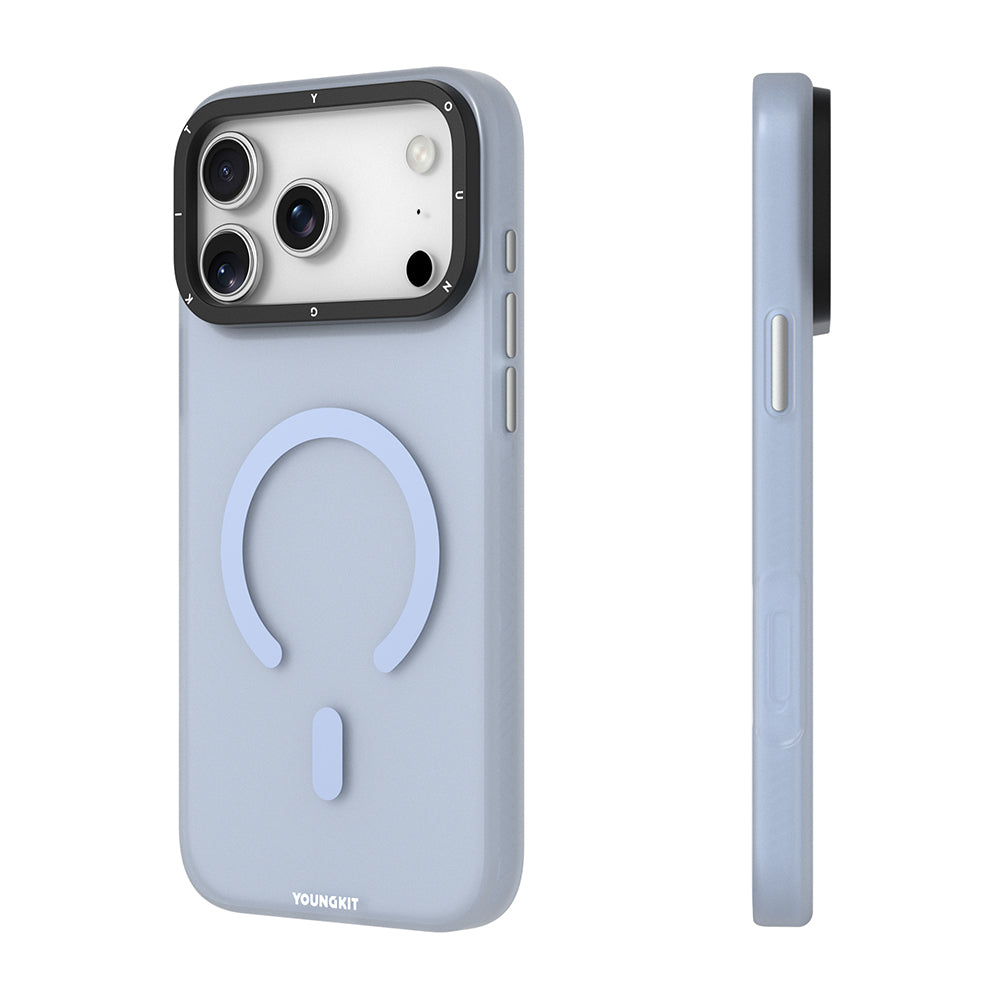 iPhone 17 Pro Max Kılıf M-safe Şarj Özellikli Youngkit Hidden Sand Serisi Kapak