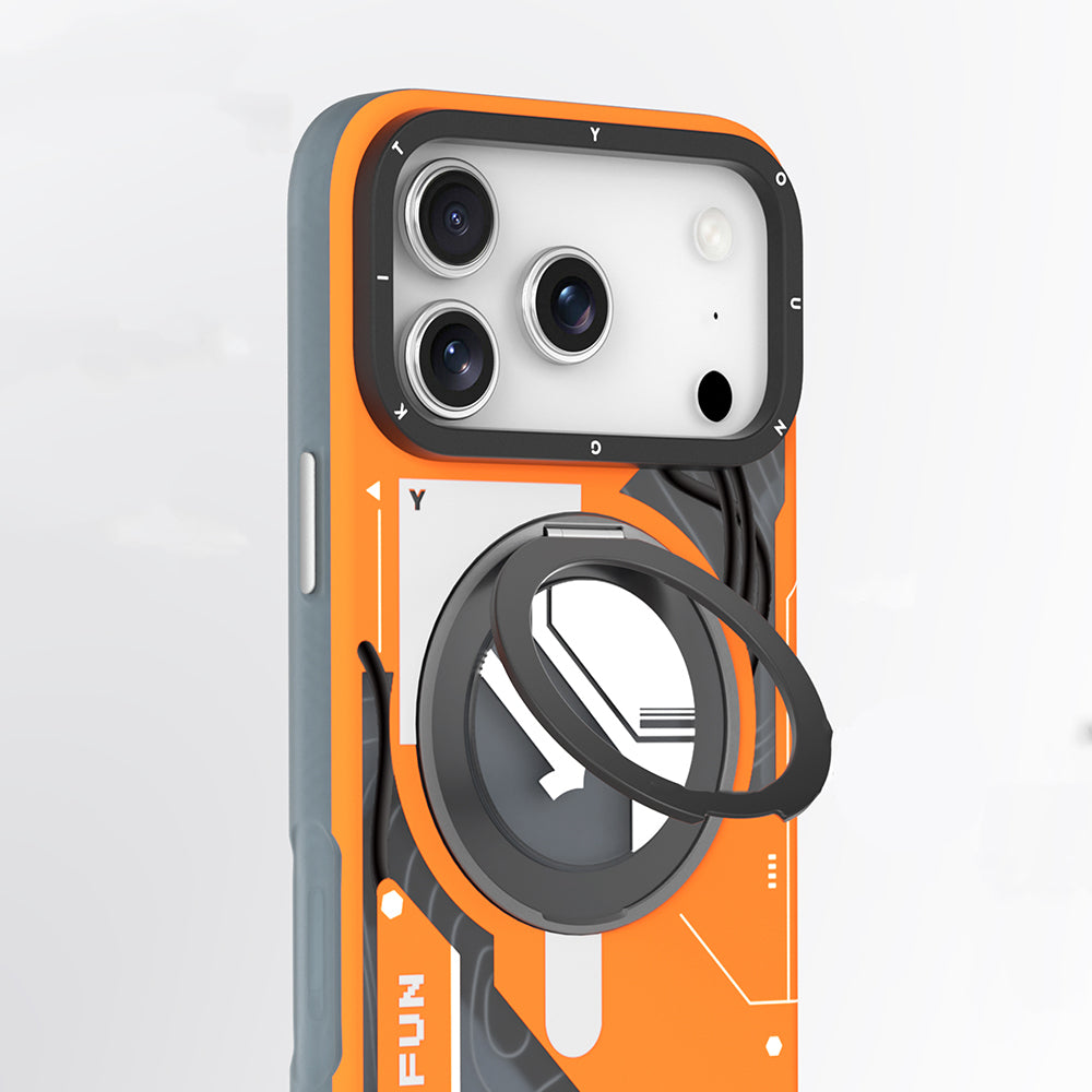 iPhone 17 Pro Max Kılıf M-safe Şarj Özellikli Youngkit Starship Serisi Kapak