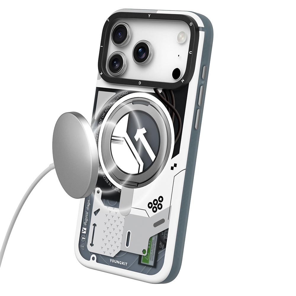 iPhone 17 Pro Max Kılıf M-safe Şarj Özellikli Youngkit Starship Serisi Kapak