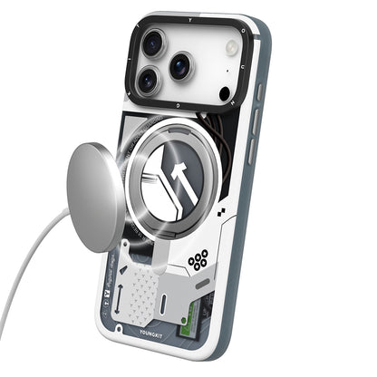 iPhone 17 Pro Max Kılıf M-safe Şarj Özellikli Youngkit Starship Serisi Kapak