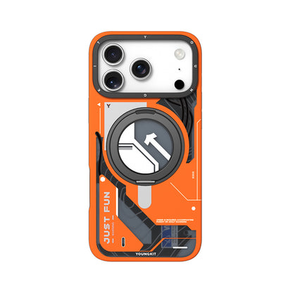 iPhone 17 Pro Max Kılıf M-safe Şarj Özellikli Youngkit Starship Serisi Kapak