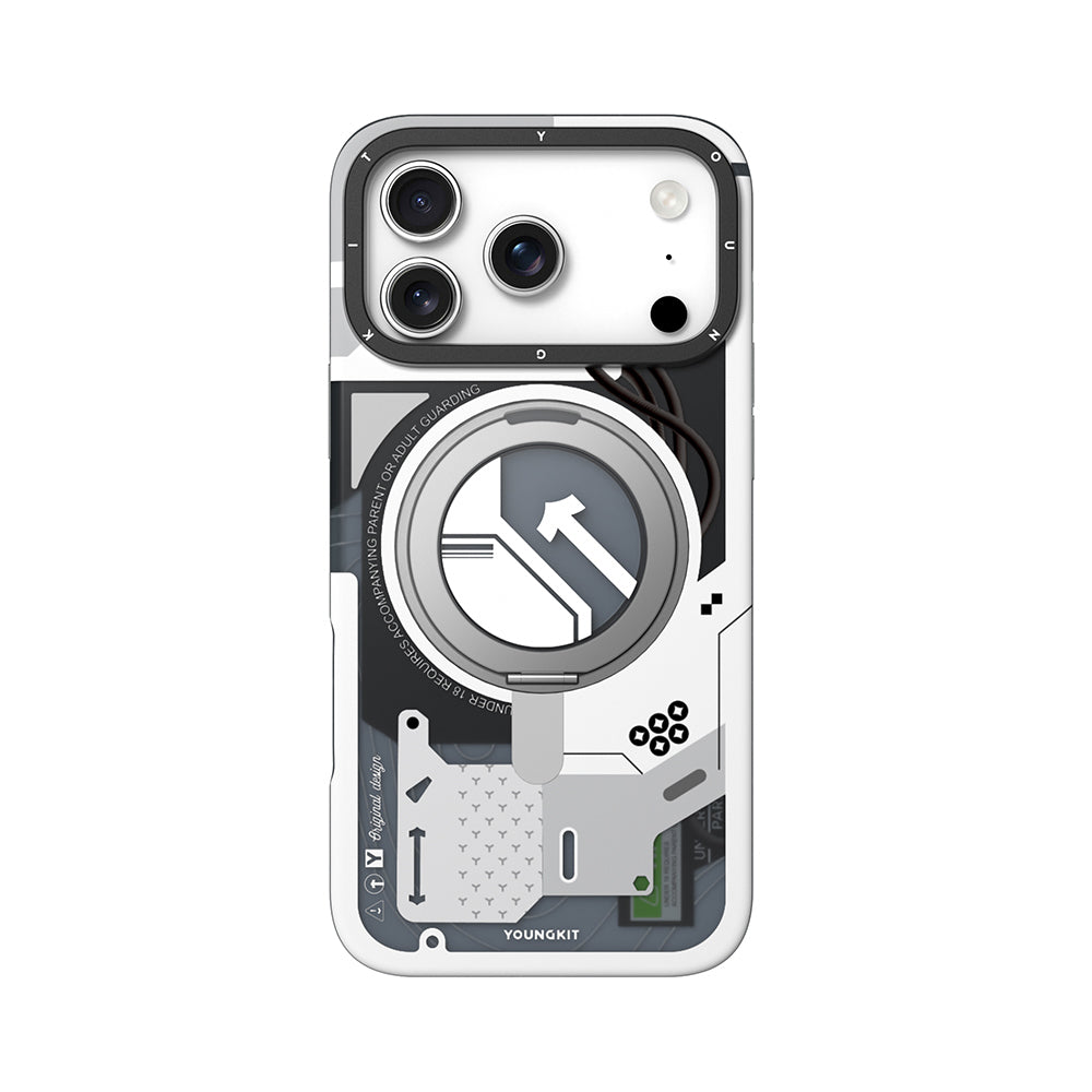 iPhone 17 Pro Max Kılıf M-safe Şarj Özellikli Youngkit Starship Serisi Kapak