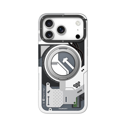 iPhone 17 Pro Max Kılıf M-safe Şarj Özellikli Youngkit Starship Serisi Kapak