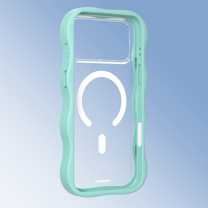 iPhone 17 Pro Max Kılıf M-safe Şarj Özellikli Youngkit Wave Clear Serisi Kapak