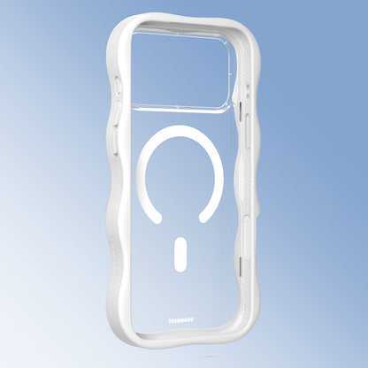 iPhone 17 Pro Max Kılıf M-safe Şarj Özellikli Youngkit Wave Clear Serisi Kapak