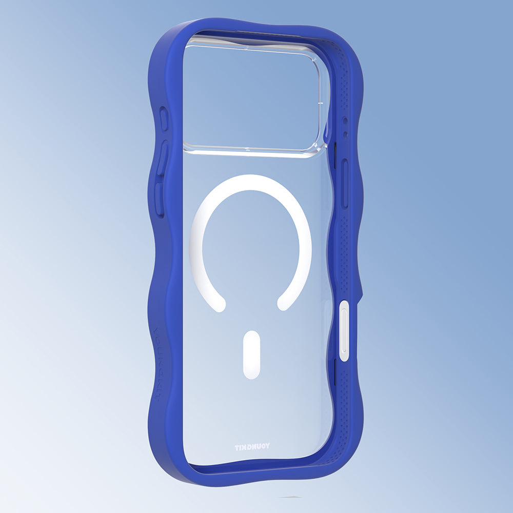 iPhone 17 Pro Max Kılıf M-safe Şarj Özellikli Youngkit Wave Clear Serisi Kapak