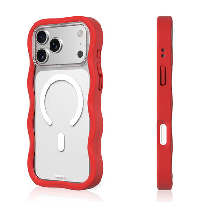 iPhone 17 Pro Max Kılıf M-safe Şarj Özellikli Youngkit Wave Clear Serisi Kapak