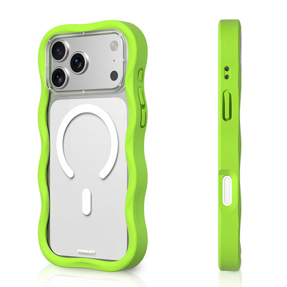 iPhone 17 Pro Max Kılıf M-safe Şarj Özellikli Youngkit Wave Clear Serisi Kapak