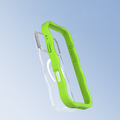 iPhone 17 Pro Max Kılıf M-safe Şarj Özellikli Youngkit Wave Clear Serisi Kapak