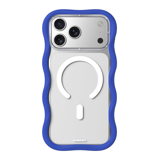iPhone 17 Pro Max Kılıf M-safe Şarj Özellikli Youngkit Wave Clear Serisi Kapak