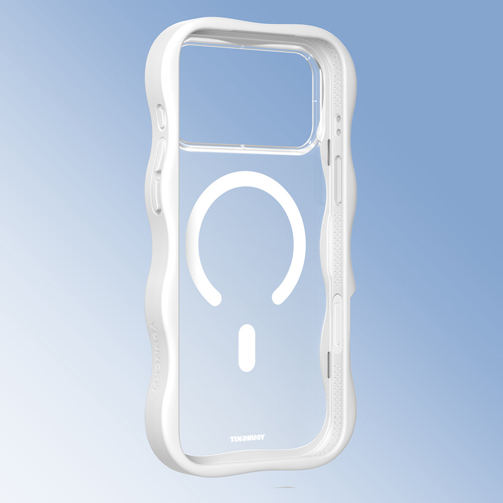 iPhone 17 Pro Max Kılıf M-safe Şarj Özellikli Youngkit Wave Matte Serisi Kapak